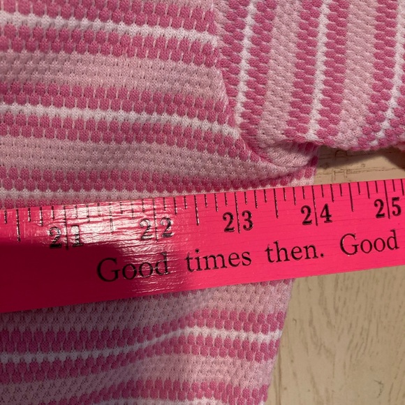 Women’s Vintage Cypress Pink Striped Short Bath Robe SMALL - Picture 12 of 12